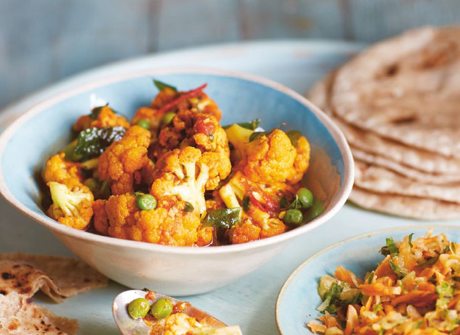 Vegan Cauliflower Pea Curry – Gobi Matar