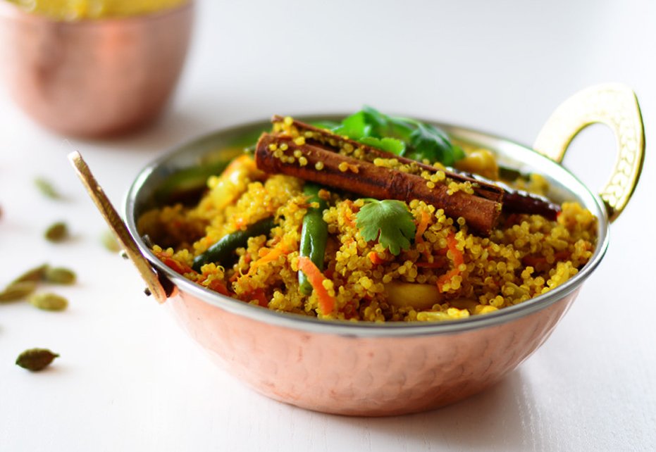 Healthy Vegetarian Quinoa Biryani