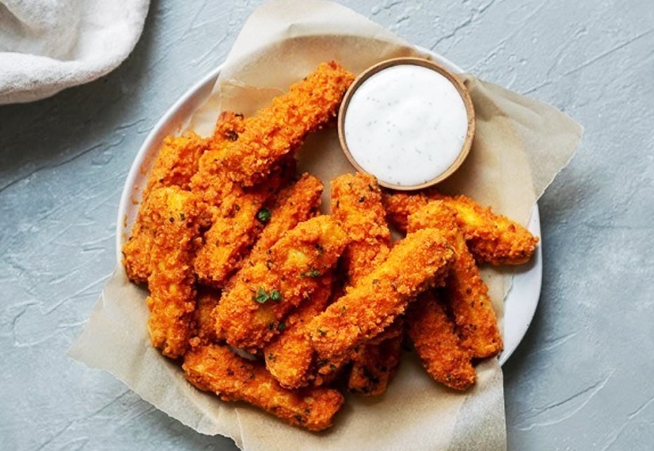 Crispy Baked Buffalo Tofu Wings