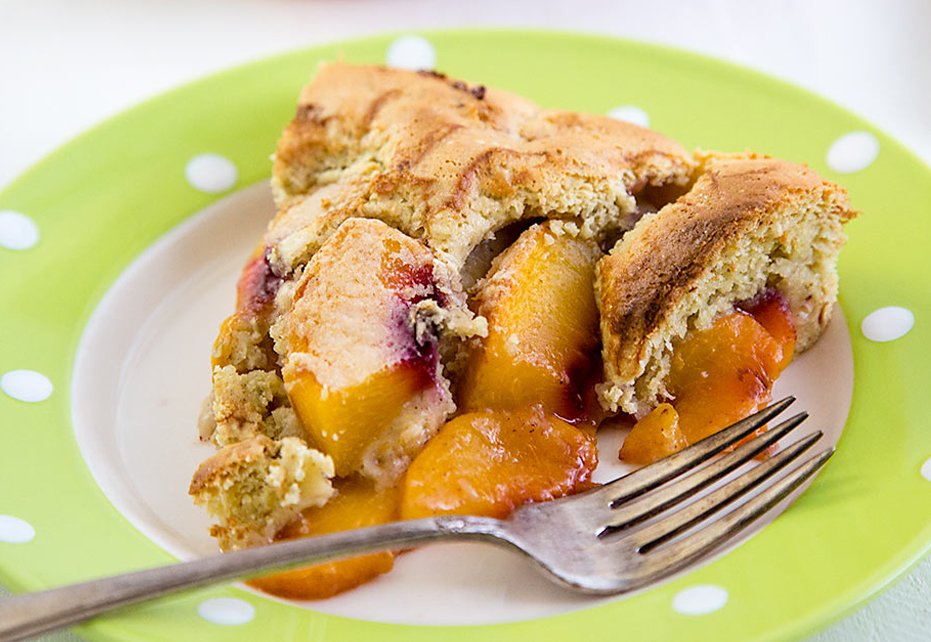 Vegan Peach and Plum Crisp (Gluten-Free)