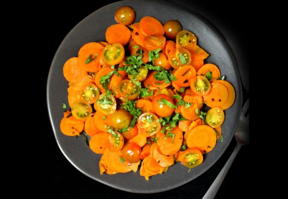 Curried Carrot Salad, Indian Style