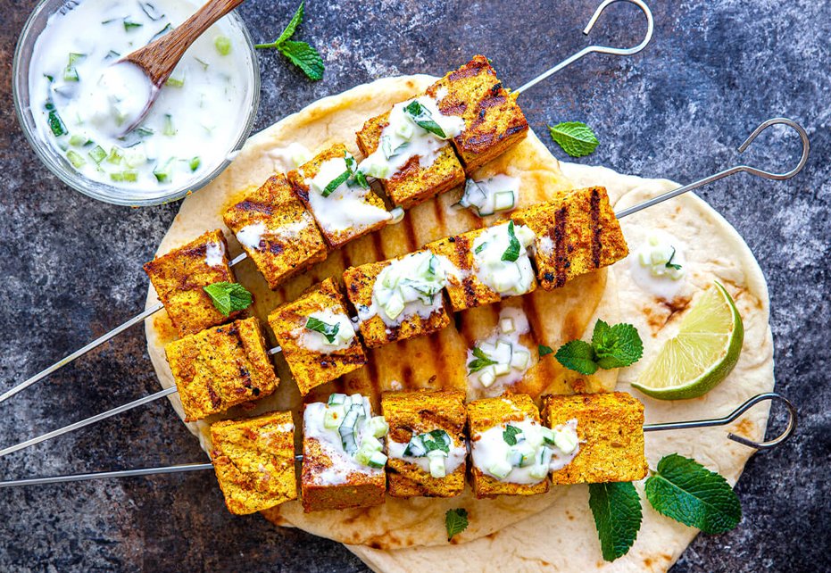 Oven Blackened Tandoori Tofu