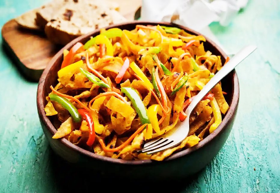 Vegetable Chapati Noodles Recipe