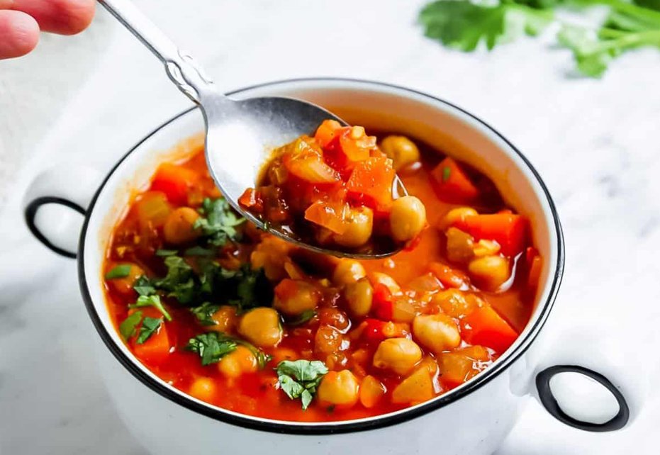 Chickpea Tomato Soup Recipe