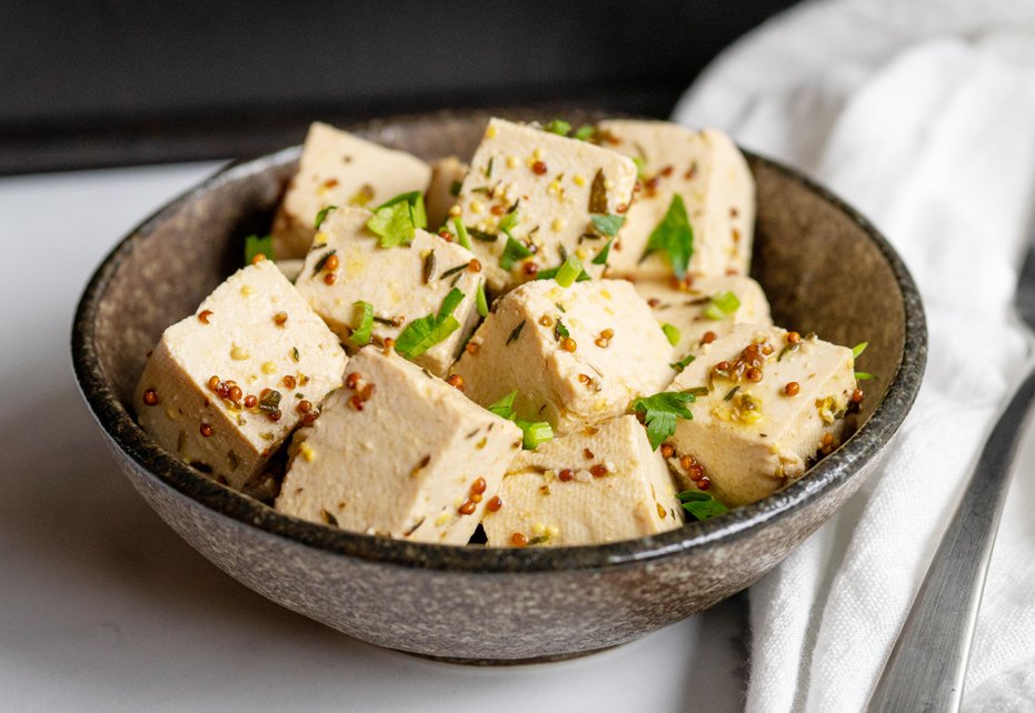 Herb-Marinated Seared Tofu Recipe