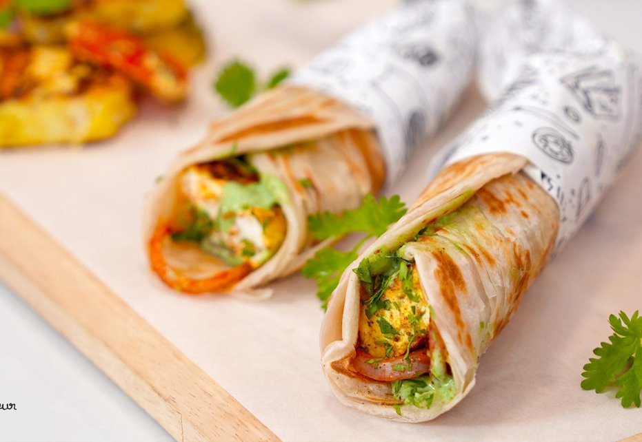 Paneer Kathi Roll Recipe