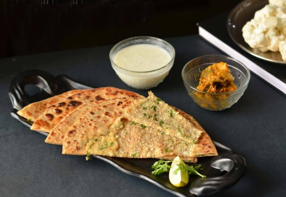 Gobi Stuffed Naan Recipe