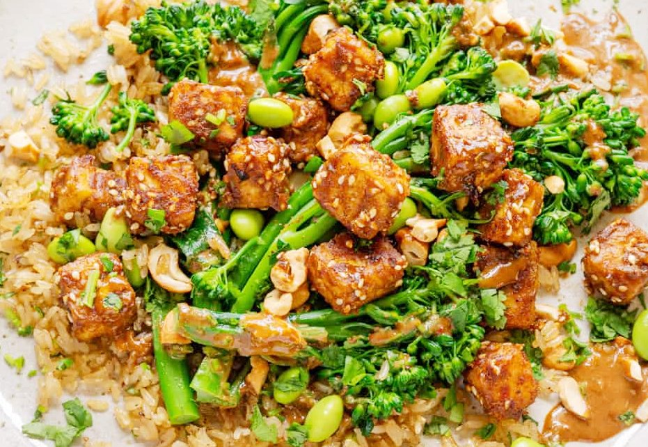 Baked Peanut Tofu Recipe