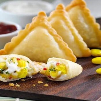Cheese Corn Samosa Recipe
